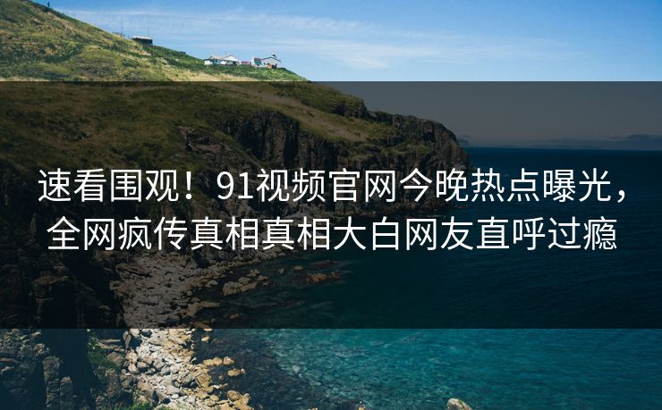 速看围观！91视频官网今晚热点曝光，全网疯传真相真相大白网友直呼过瘾